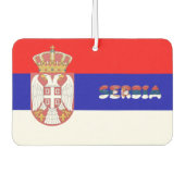 Serbische Flagge Autolufterfrischer (Vorderseite)