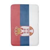 Serbische Flagge Badematte (Vorderseite Vertikal)