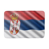 Serbische Flagge Badematte (Vorderseite)