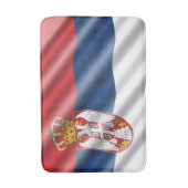 Serbische Flagge Badematte (Vorderseite Vertikal)