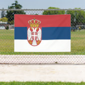 Serbische Flagge Banner (Insitu)