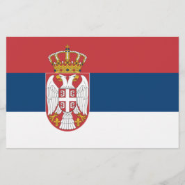 Serbische Flagge Briefpapier