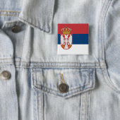 Serbische Flagge Button (Beispiel)