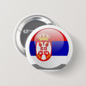 Serbische Flagge Button (Vorne & Hinten)