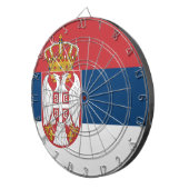 Serbische Flagge Dartscheibe (Vorderseite rechts)