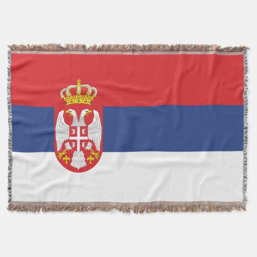 Serbische Flagge Decke (Vorderseite)