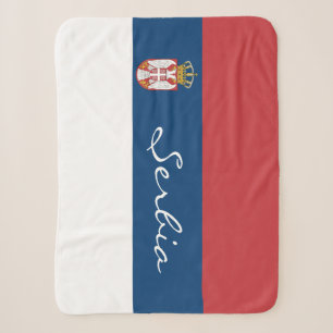 Serbische Flagge-Decke, patriotisch, Serbien Sherpadecke