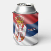 Serbische Flagge Dosenkühler (Kanne Rückseite)