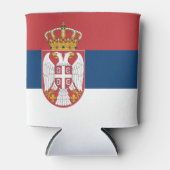 Serbische Flagge Dosenkühler (Vorderseite)
