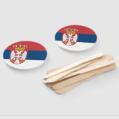 Serbische Flagge Fächer (Non-assembled)