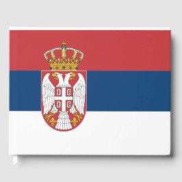 Serbische Flagge Gästebuch