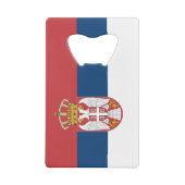 Serbische Flagge Geldbeutel Flaschenöffner (Rückseite)