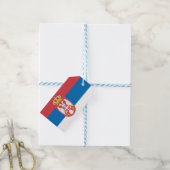 Serbische Flagge Geschenkanhänger (Mit Garn)