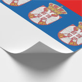 Serbische Flagge Geschenkpapier (Ecke)