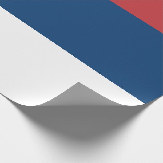 Serbische Flagge Geschenkpapier (Ecke)