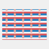 Serbische Flagge Geschenkpapier Set (Vorderseite 2)