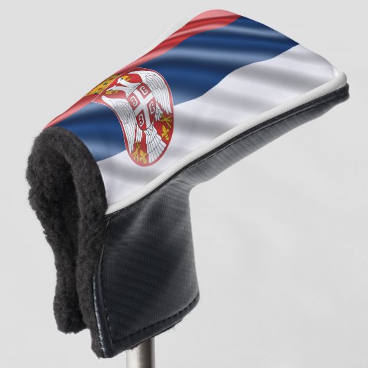 Serbische Flagge Golf Headcover (3/4 Vorderseite)