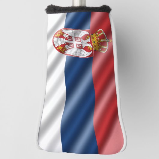 Serbische Flagge Golf Headcover (Rotieren 90)
