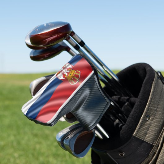 Serbische Flagge Golf Headcover (In Situ)