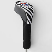 Serbische Flagge Golf Headcover (angewinkelt)