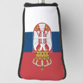 Serbische Flagge & Golf Serbiens Sport Covers /Clu Golf Headcover (Rotieren 90)