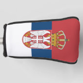 Serbische Flagge & Golf Serbiens Sport Covers /Clu Golf Headcover (Vorderseite)