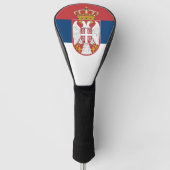 Serbische Flagge & Golf Serbiens Sport Covers /Clu Headcover (Vorderseite)
