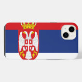 Serbische Flagge iPhone Hülle (Rückseite (Horizontal))