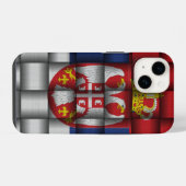 Serbische Flagge iPhone Hülle (Rückseite (Horizontal))