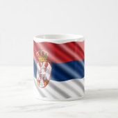 Serbische Flagge Kaffeetasse (Mittel)