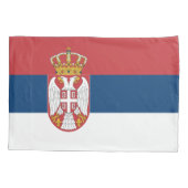 Serbische Flagge Kissenbezug (Rückseite)