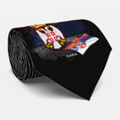 Serbische Flagge Krawatte (Gerollt)