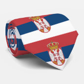 Serbische Flagge Krawatte (Gerollt)