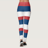 Serbische Flagge Leggings (Rückseite)