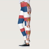 Serbische Flagge Leggings (Links)