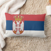 Serbische Flagge Lendenkissen (Decke)