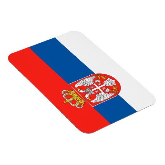 Serbische Flagge Magnet (Rechte Seite)