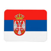 Serbische Flagge Magnet (Horizontal)