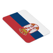 Serbische Flagge Magnet (Rechte Seite)