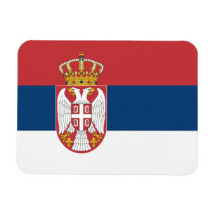 Serbische Flagge Magnet