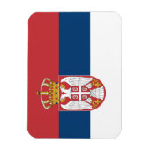 Serbische Flagge Magnet (Vertikal)
