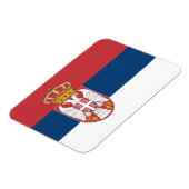 Serbische Flagge Magnet (Linke Seite)