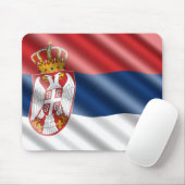 Serbische Flagge Mousepad (Mit Mouse)