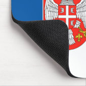 Serbische Flagge Mousepad (Ecke)