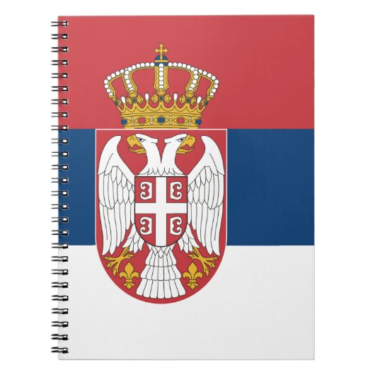 Serbische Flagge Notizblock (Vorderseite)