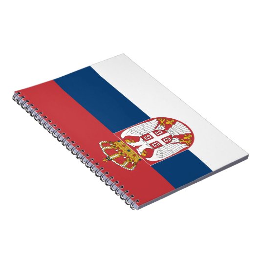 Serbische Flagge Notizblock (Rechte Seite)