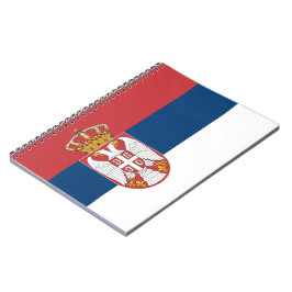 Serbische Flagge Notizblock