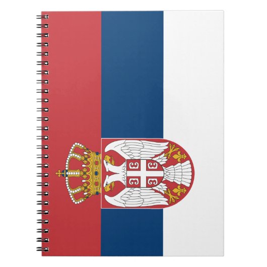 Serbische Flagge Notizblock (Vorderseite)