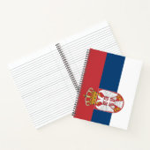 Serbische Flagge Notizblock (Innenseite)