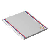 Serbische Flagge Notizblock (angewinkelt)